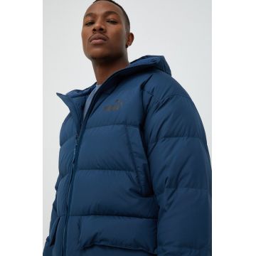 Puma geaca de puf barbati, culoarea albastru marin, de iarna