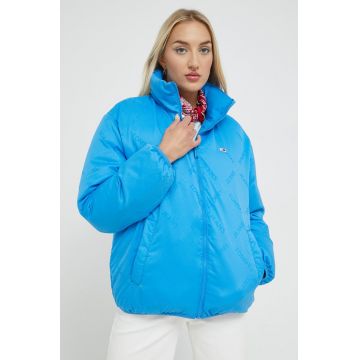 Tommy Jeans geaca cu doua fete femei, de tranzitie