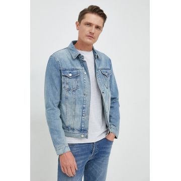 Armani Exchange geaca jeans barbati, de tranzitie