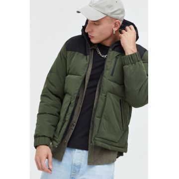 Jack & Jones geaca Jcootto barbati, culoarea verde, de iarna