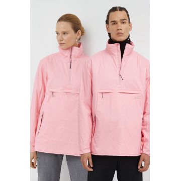 Rains geacă 15490 Padded Nylon Anorak culoarea roz, de tranzitie 15490.2-20.Pink.Sk