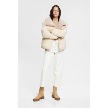 Geaca cu captuseala de blana shearling sintetica