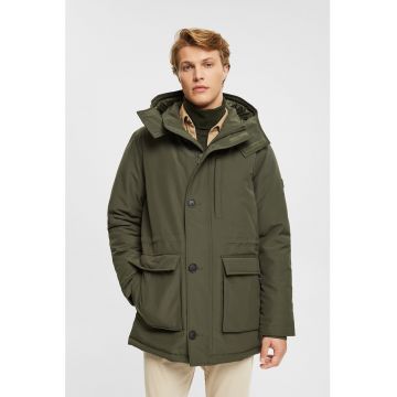 Geaca parka regular fit cu gluga