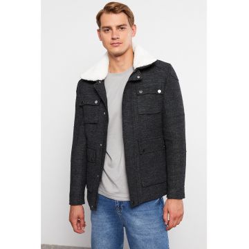 Geaca de denim cu buzunare multiple