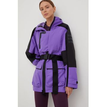 adidas TERREX jacheta de exterior Ct Xploric , culoarea violet, de tranzitie