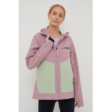 adidas TERREX jacheta de exterior culoarea roz
