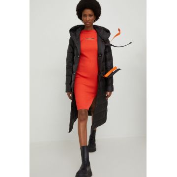 Answear Lab geaca femei, culoarea negru, de iarna