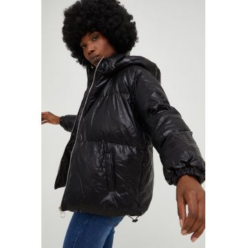 Answear Lab geaca femei, culoarea negru, de iarna, oversize