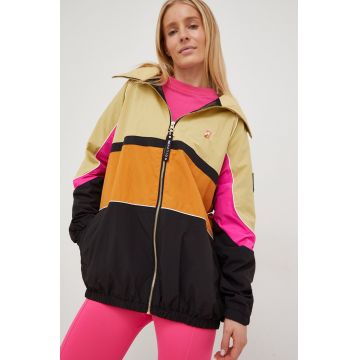 P.E Nation windbreaker Running Track culoarea bej, de tranzitie, oversize