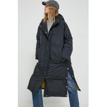 UGG geaca Keeley femei, culoarea negru, de iarna, oversize