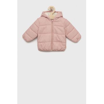 United Colors of Benetton geaca bebe culoarea roz