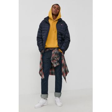 Levi's geaca barbati, culoarea albastru marin, de tranzitie