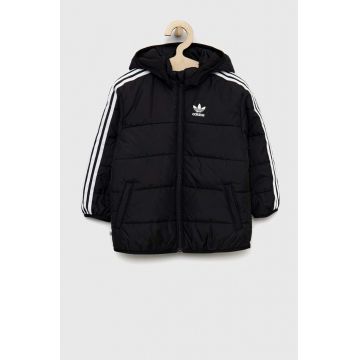 adidas Originals geaca copii culoarea negru