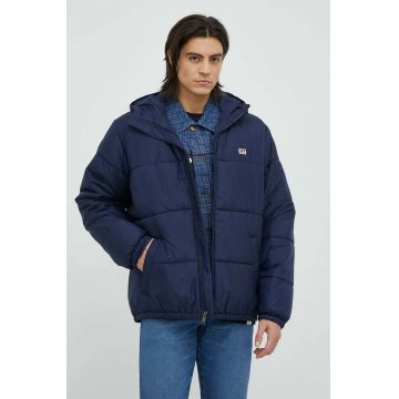 Levi's geaca barbati, culoarea albastru marin, de iarna