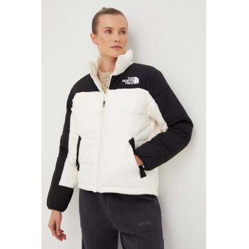 The North Face geaca Womens Hmlyn Insulated Jacket femei, culoarea alb, de iarna