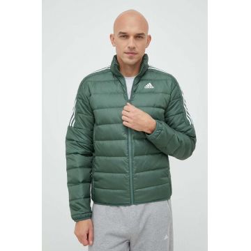 adidas geaca de puf barbati, culoarea verde, de tranzitie