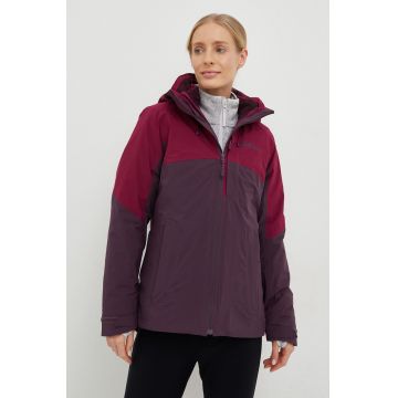 Jack Wolfskin geaca outdoor Feldberg 3in1 culoarea violet