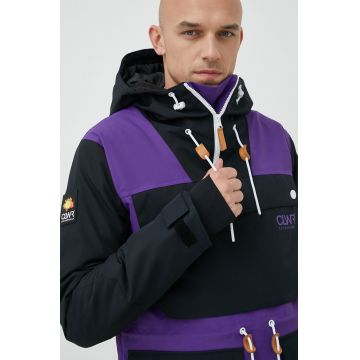 Colourwear geaca de snowboard Essential culoarea violet