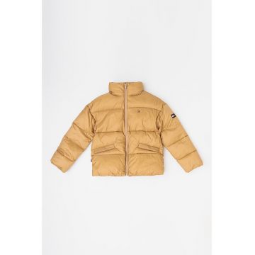 Geaca boxy fit cu aspect matlasat