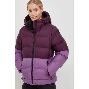 Helly Hansen geaca femei, culoarea roz, de iarna