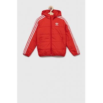 adidas Originals geaca copii culoarea rosu