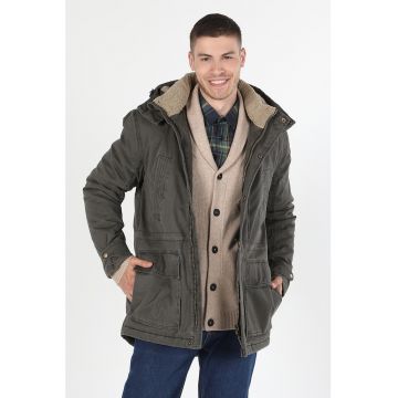 Geaca parka cu gluga
