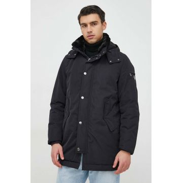 Joop! geaca barbati, culoarea albastru marin, de tranzitie