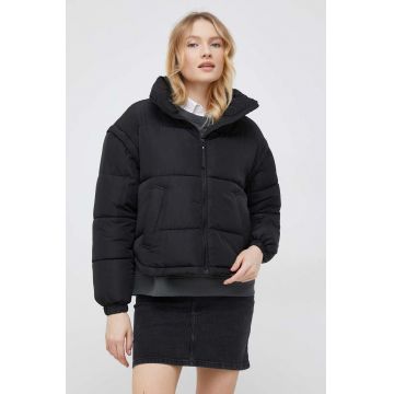 Vero Moda geaca femei, culoarea negru, de tranzitie