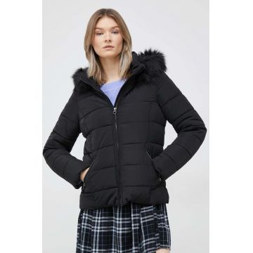 Vero Moda geaca femei, culoarea negru, de tranzitie