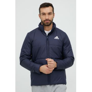 adidas geaca barbati, culoarea albastru marin, de tranzitie