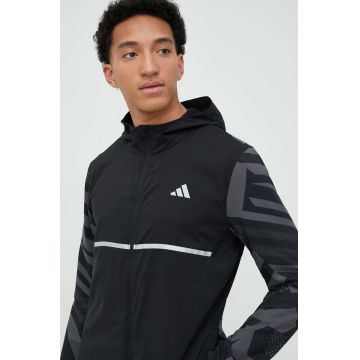 Adidas Performance jachetă de alergare culoarea negru, de tranzitie