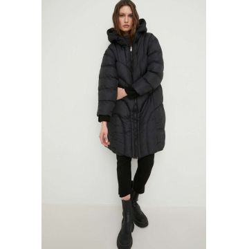 Answear Lab geaca femei, culoarea negru, de iarna, oversize