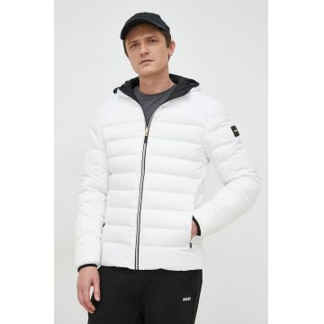 BOSS geaca de puf cu doua fete BOSS GREEN barbati, culoarea negru, de iarna