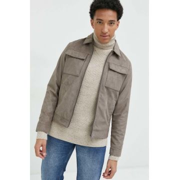 Jack & Jones geaca JJEPAYTON barbati, culoarea gri, de tranzitie