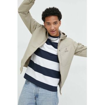 Jack & Jones geaca JJESNAP barbati, culoarea bej, de tranzitie