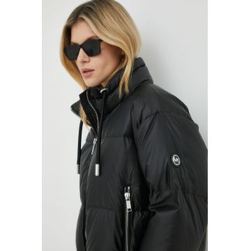 MICHAEL Michael Kors geaca de puf femei, culoarea negru, de iarna, oversize