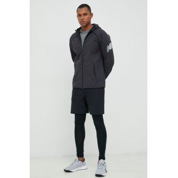 New Balance jacheta de antrenament Tenacity culoarea gri, de tranzitie