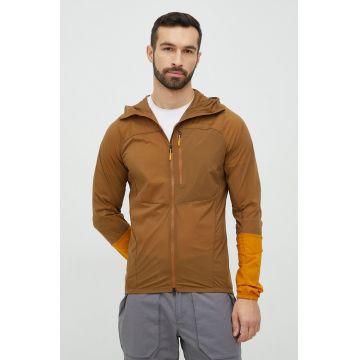 Peak Performance windbreaker Vislight culoarea maro, de tranzitie