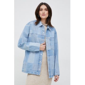 Pepe Jeans geaca jeans River femei, oversize