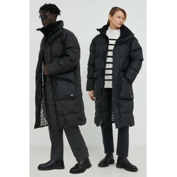 Rains geaca 15020 Block Puffer Coat culoarea negru, de iarna