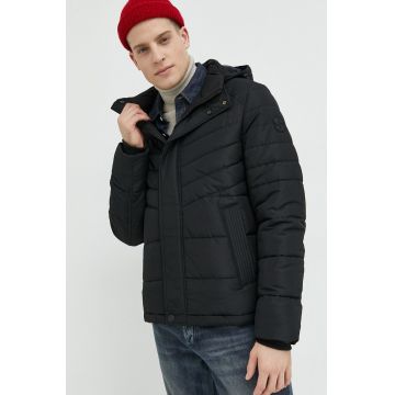 S.Oliver geaca barbati, culoarea negru, de iarna