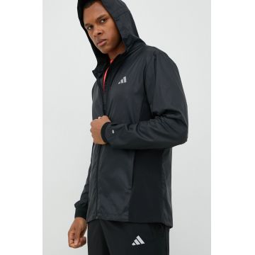 Adidas Performance windbreaker Run Icons culoarea negru, de tranzitie