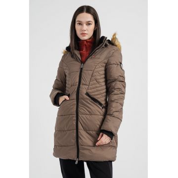 Geaca parka cu vatelina si gluga Abeille