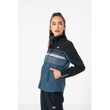 Jacheta cu fermoar pentru alergare Accelerate Protect Athletic Fit
