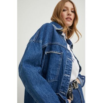 Answear Lab geaca jeans femei, oversize