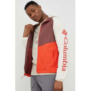 Columbia geaca de ploaie Panther Creek barbati, culoarea bordo, de tranzitie