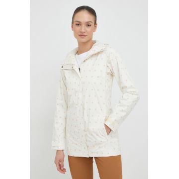 Columbia geaca de ploaie Splash A Little II Jacket femei, culoarea bej, de tranzitie