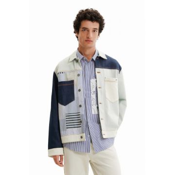 Desigual geaca jeans barbati, de tranzitie