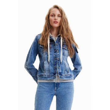 Desigual geaca jeans femei, de tranzitie