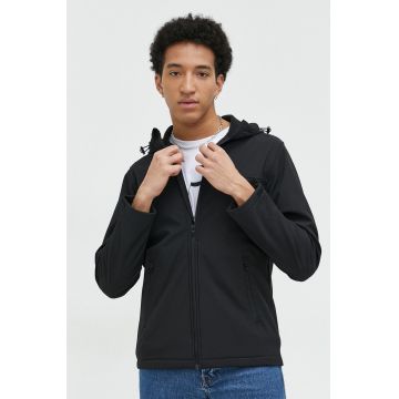 Jack & Jones geaca JJEMARVIN barbati, culoarea negru, de tranzitie, 12212363